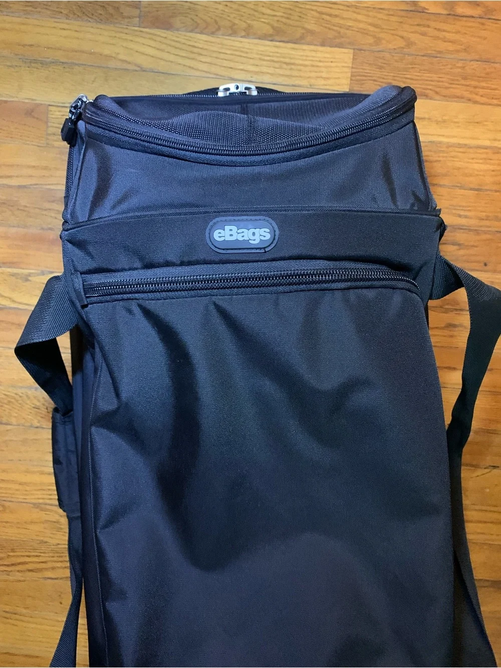 eBags Rolling Black Carry On Suitcase Luggage Convertible Backpack EB2066-25W